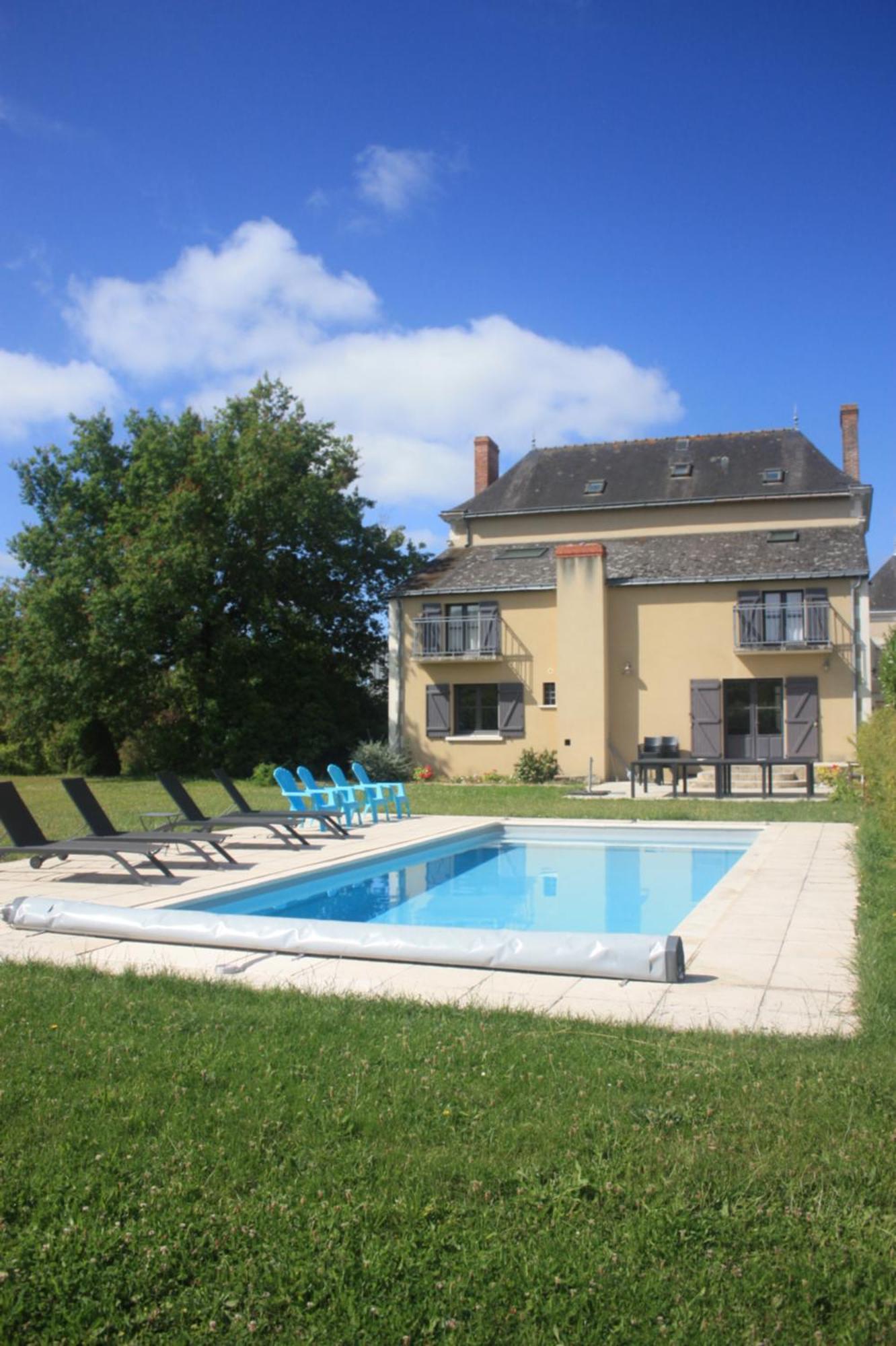 Villa Le Printemps, Maison 15 Pers Avec Piscine Cheviré-le-Rouge Exterior foto